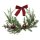 großer dekorativer weihnachtlicher Dekokranz Türkranz mit Kunsttanne bruchsicheren Kugeln und Samtschleife komplett fertig dekoriert