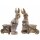 frühlingshafter putziger Deko-Hase Osterhase mit Schubkarre aus Keramik Hasenmädchen