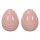 frühlingshaftes mittleres Deko Ei Keramik hellrosa oder rosa Preis für je 2 Stück