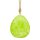 dekorativer frühlingshafter Anhänger Deko-Ei Oster-Ei als bauchige Silhouette Metall beidseitig emailliert in hellgrün