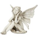 dekorative ausgefallene Deko-Figur Elfe sitzend Polystone...