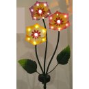 ausgefallener dekorativer solarbetriebener LED Gartenstecker Blütenstiel mit 21 LED´s warmweiß