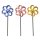 dekorative solarbetriebene LED Windmühle als Gartenstecker mit je 9 LED´s in warmweiß in verschiedenen Farben