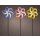 dekorative solarbetriebene LED Windmühle als Gartenstecker mit je 9 LED´s in warmweiß in verschiedenen Farben