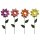 ausgefallener dekorativer solarbetriebener LED Gartenstecker Blüte LED in warmweiß als 2-er Set in verschiedenen Farben