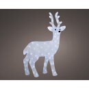 große dekorative LED Leuchte als Rentier Hirsch mit Blinkfunktion150 LEDs kaltweiß  für innen und außen