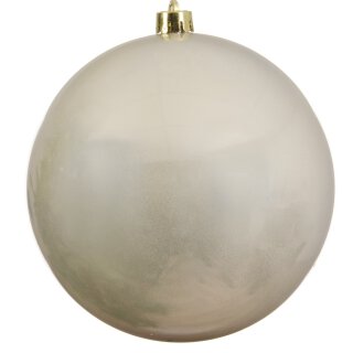 gro&szlig;e dekorative winterliche bruchfeste Weihnachtskugel perle gl&auml;nzend 14 cm