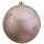 gro&szlig;e dekorative winterliche bruchfeste Weihnachtskugel puderrosa gl&auml;nzend 14 cm