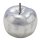dekorativer Deko-Apfel Dekoobjekt Apfel Keramik silber glänzend - matte Optik
