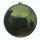 große dekorative winterliche bruchfeste Weihnachtskugel piniengrün glänzend 14 cm