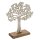 dekoratives Deko-Objekt Baum Puri aus rauem Aluminium auf Holzfuß ca. 27 cm hoch