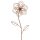 ausgefallener Gartenstecker Beetstecker Blume Metall edelrostig Preis für 1 Stück