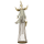 großer dekorativer stimmungsvoller Deko-Engel Metall-Engel Windlicht-Engel mit Krone creme-grau-gold