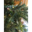dekoratives weihnachtliches 4- er Haust&uuml;rset 2 x Kunsttanne im Topf 1 x Kranz 1 x Girlande mit LED Beleuchtung warmwei&szlig; 