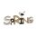dekorativer Schriftzug Spring Frühling mit Vogel aus Holz in natur-schwarz-weiß