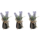 dekorative Kunstblume Lavendel als kleiner Busch im...