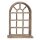 Deko-Fenster Fensterrahmen mit Rahmen und Ablagebrett Holz im Landhausstil braun shabby