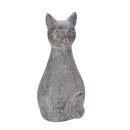 dekorative Figur sitzende Katze als Gartendeko aus...