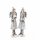 dekorativer stimmungsvoller Deko-Engel grau-weiß im Wintermantel Preis für 2 Stück