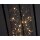 dekorative solarbetriebene Laterne schwarzer Korpus mit LED-Lichtstrang in warmweiß