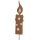 dekorativer Deko-Stecker Garten-Stecker Blumenpick Kerze als flache Silhouette Metall rostig