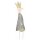 stimmungsvoller Blumenstecker Dekofigur König als flache Silhouette aus Metall beidseitig gold oder silber mit Krone in verschiedenen Größen