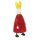 putzige kleine Dekofigur König zum stellen in rot orange grün mit Krone aus Metall hergestellt in Handarbeit