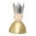 stimmungsvolle Dekofigur König als Büste zum stellen mit großer Krone in verschiedenen Farben aus Metall