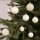 30er Set Kugelmix PVC wollweiß Weihnachtskugeln Baumschmuck bruchfest Christbaumschmuck