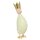 stimmungsvolle mittlere Dekofigur König zum stellen in azur silber creme mit goldener Krone aus Metall